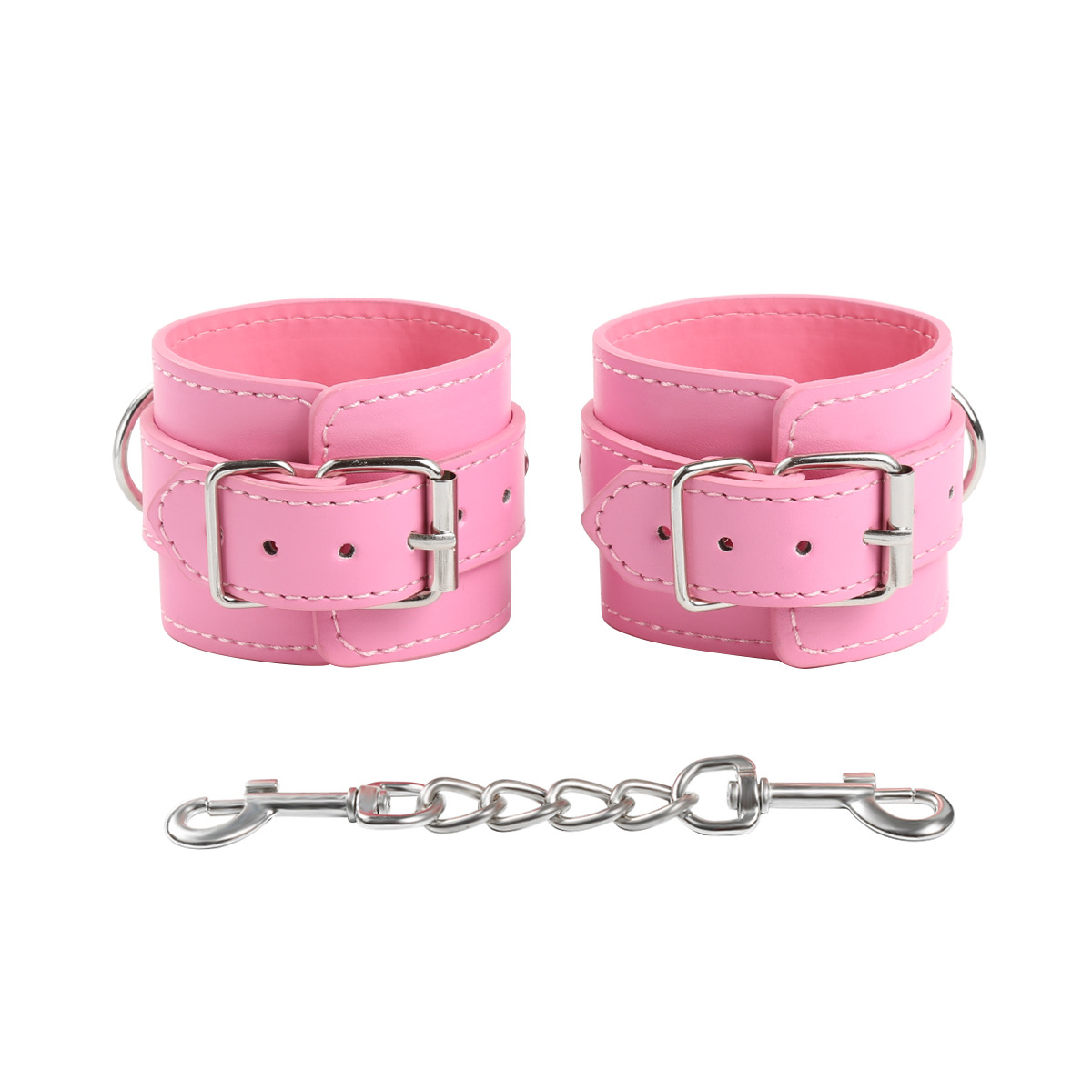 (image for) Three D Ring Pin Buckle Wrist and Ankle Cuffs