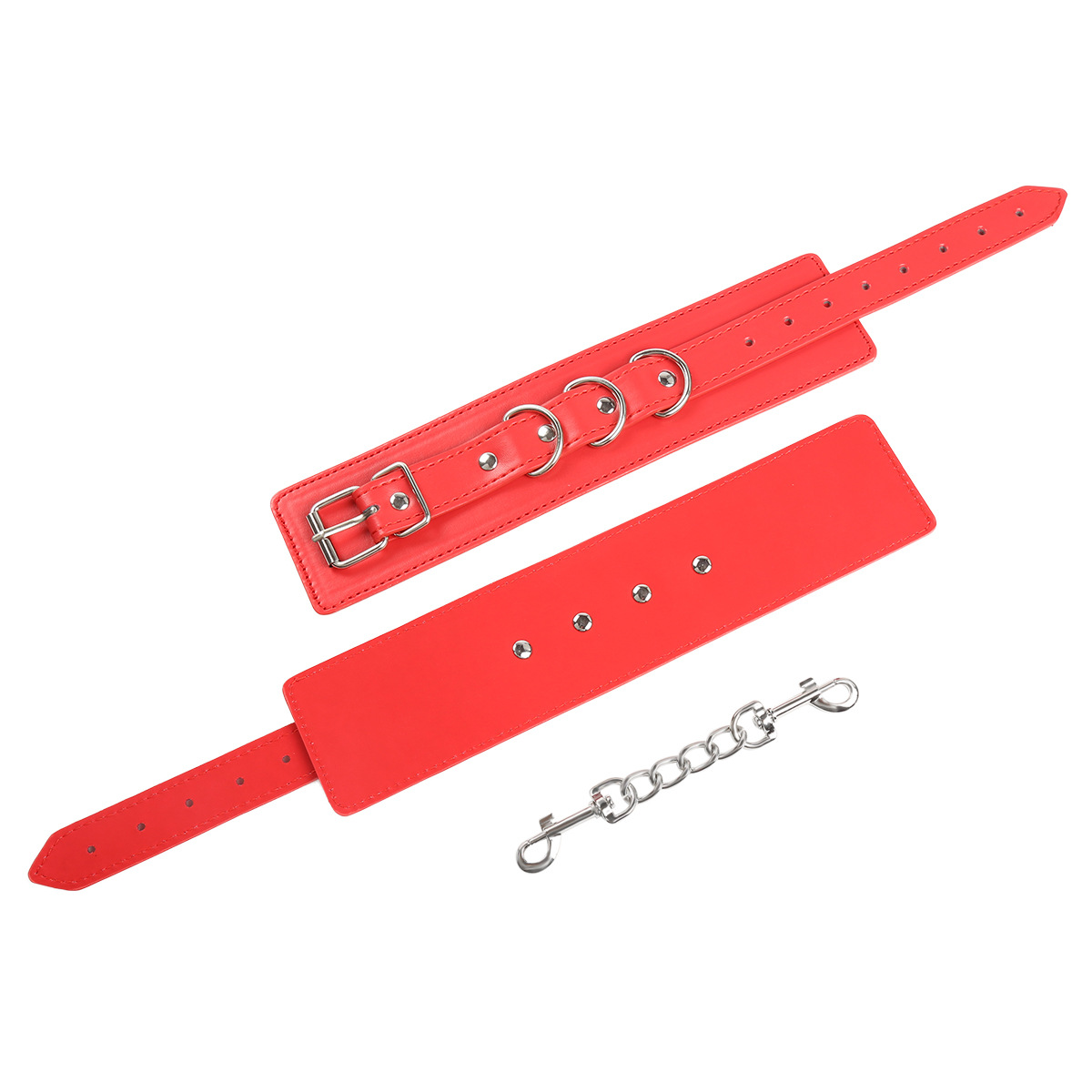 (image for) Three D Ring Pin Buckle Wrist and Ankle Cuffs