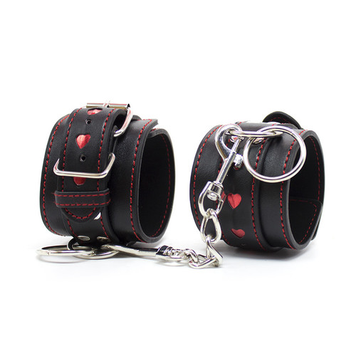 Heart Decorated Bondage Cuffs