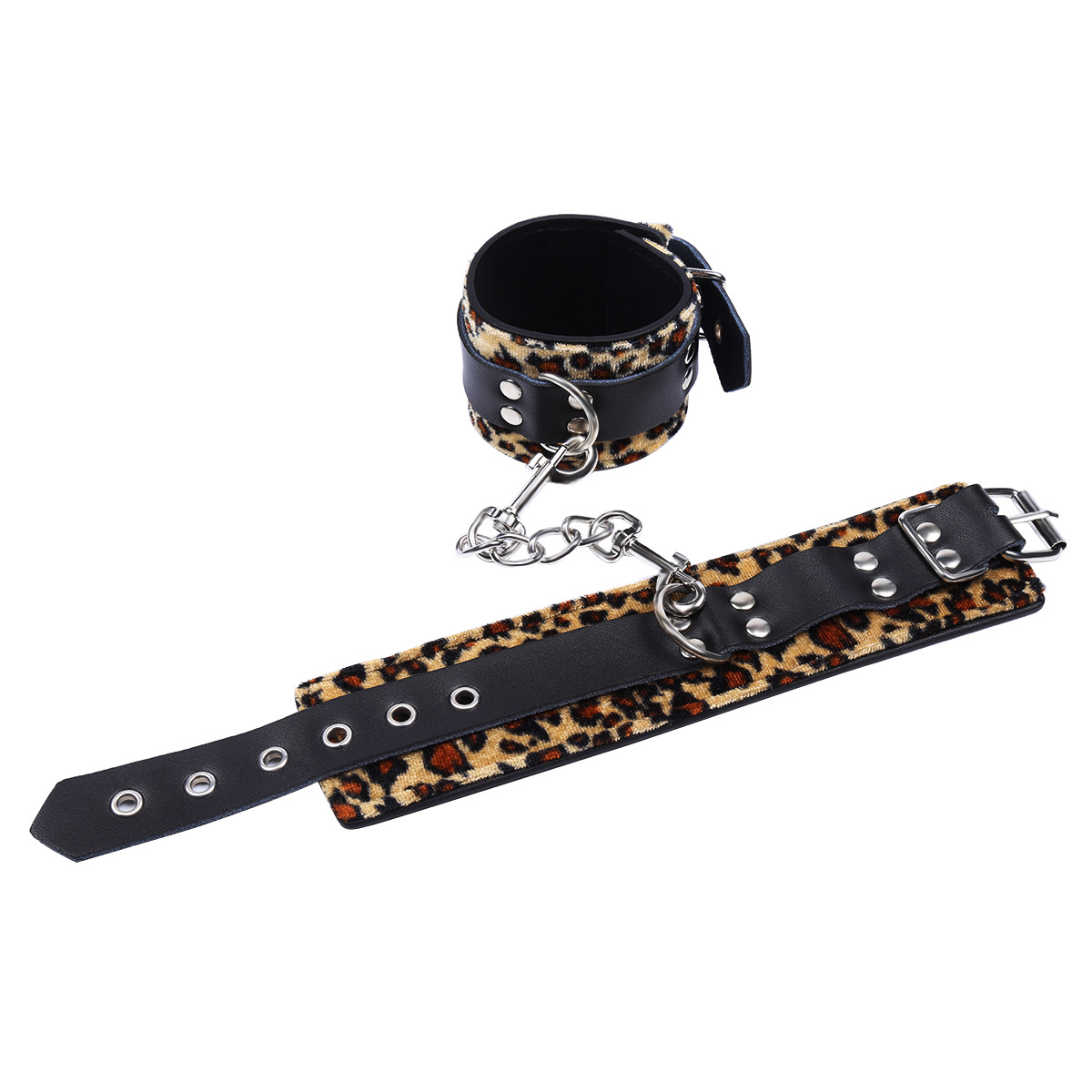 Leopard Print Pin Buckle Handcuffs