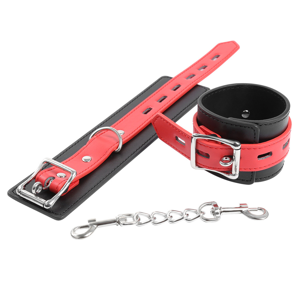 (image for) Black & Red Locking Cuffs