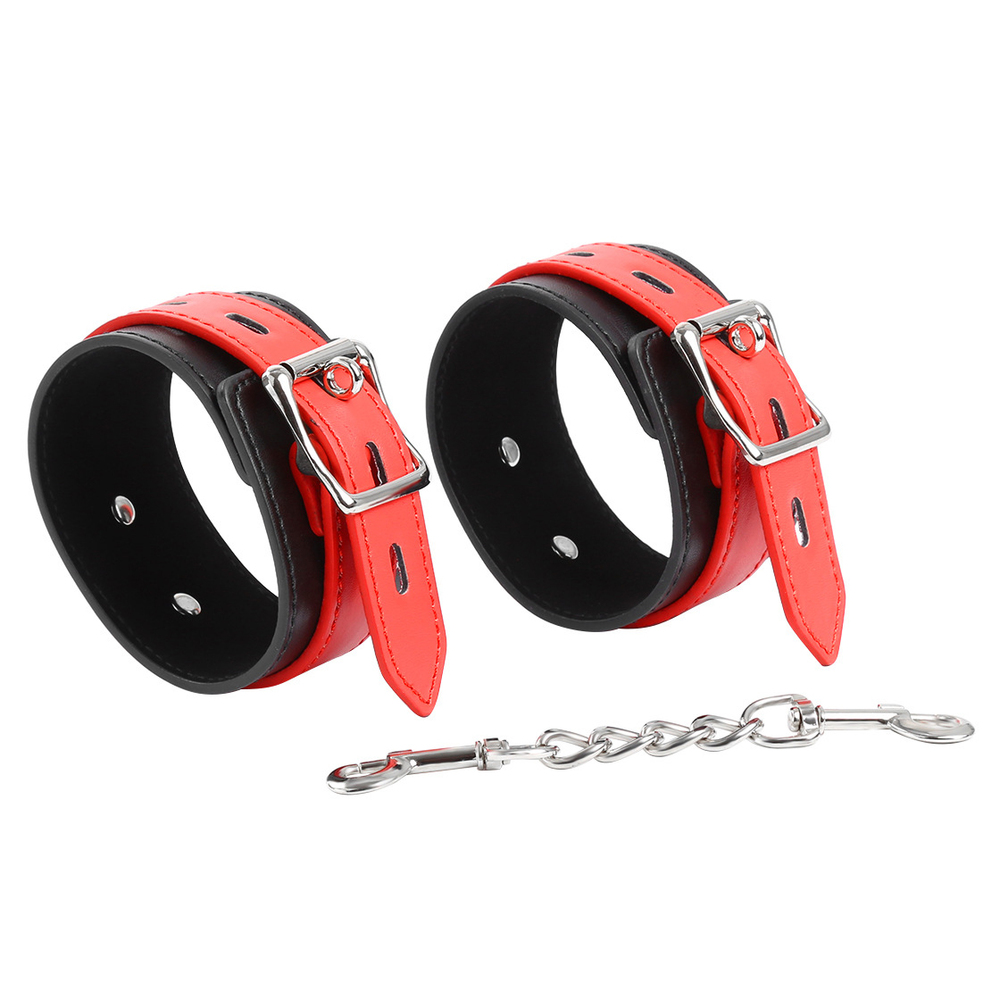 (image for) Black & Red Locking Cuffs