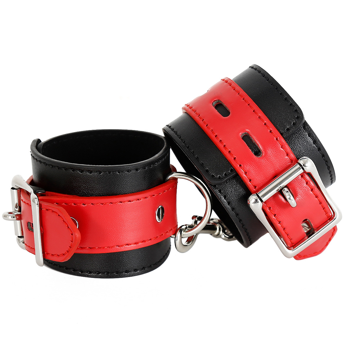 (image for) Black & Red Locking Cuffs