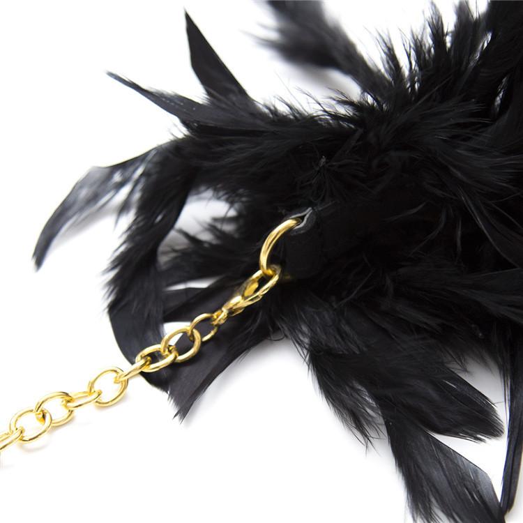 (image for) Feather Cuffs With Golden Chain
