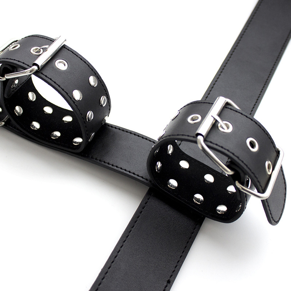(image for) Faux Leather Neck To Wrist Restraint With Belt