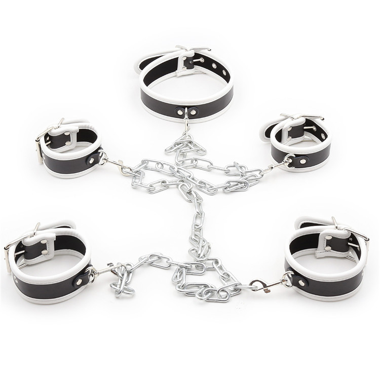 (image for) Wrist And Ankle Cuffs With Neck Collar