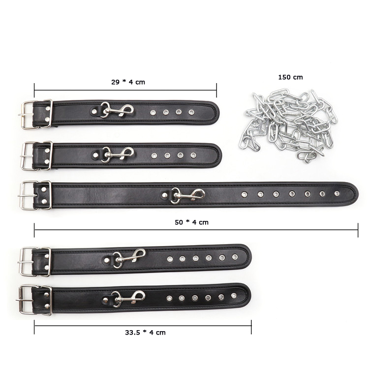 (image for) Wrist And Ankle Cuffs With Neck Collar