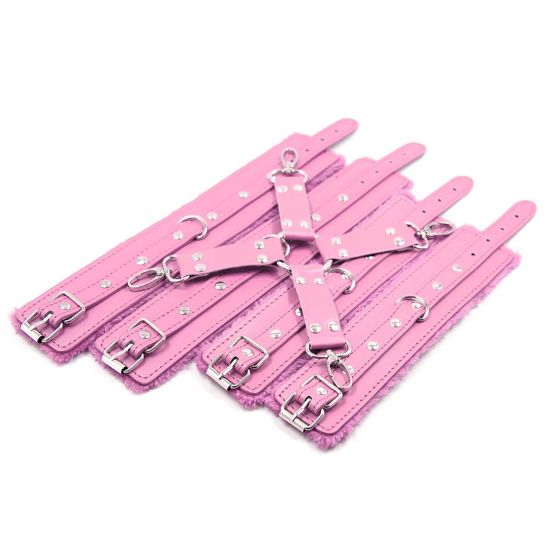 (image for) Fur Lined Wrist Restraints & Ankle Restraints Kit