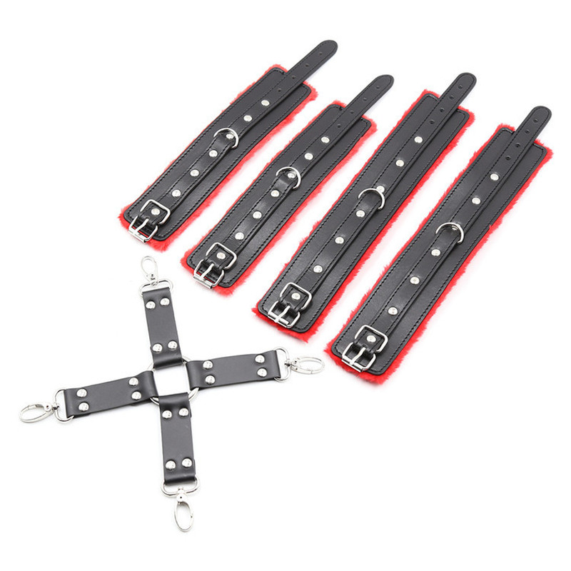(image for) Fur Lined Wrist Restraints & Ankle Restraints Kit