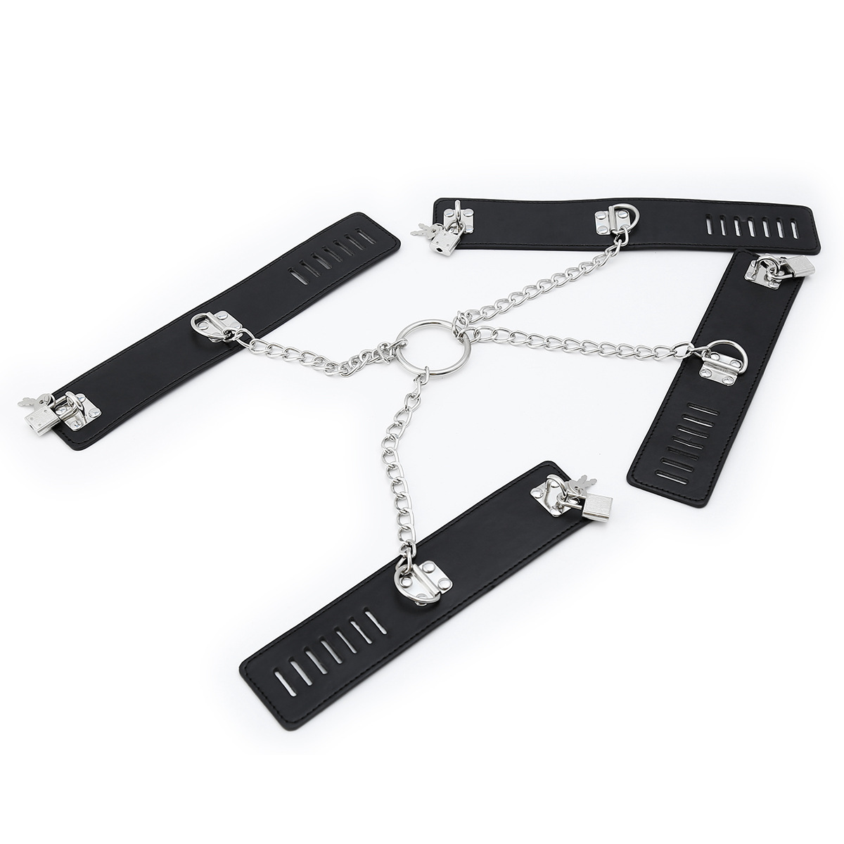 (image for) Locking Stay-Put Hog Tie Restraints With Chain