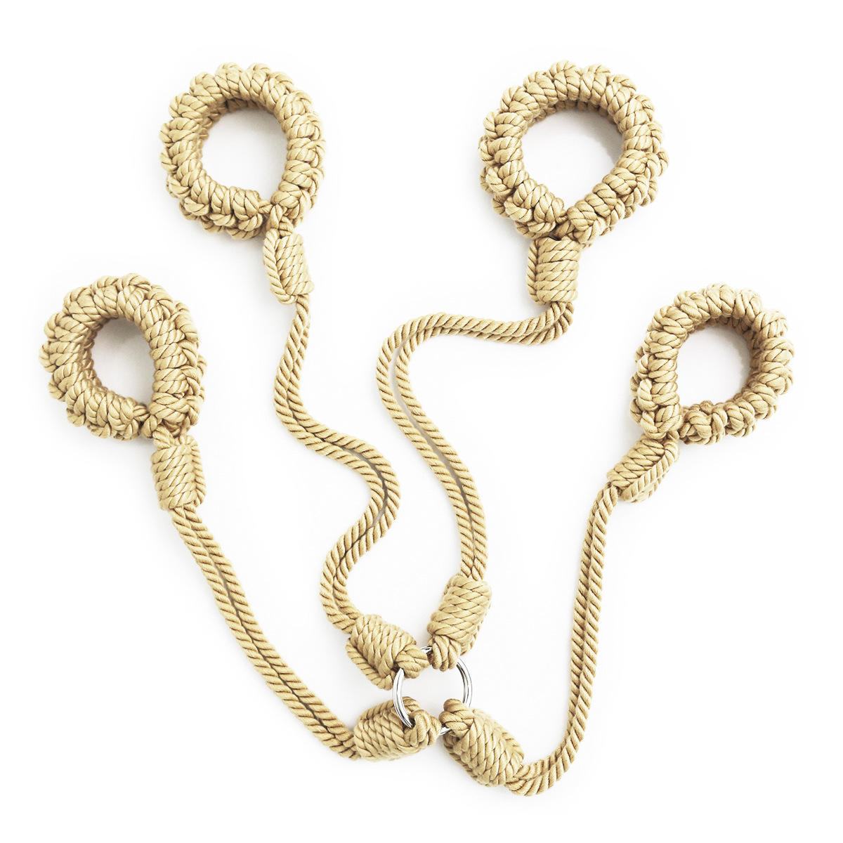 Rope Adjustable Ankle & Wrist Cuffs