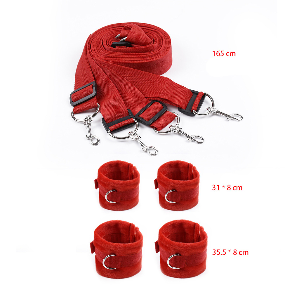 (image for) Bed Bondage Restraint Kit - Villus Cuffs