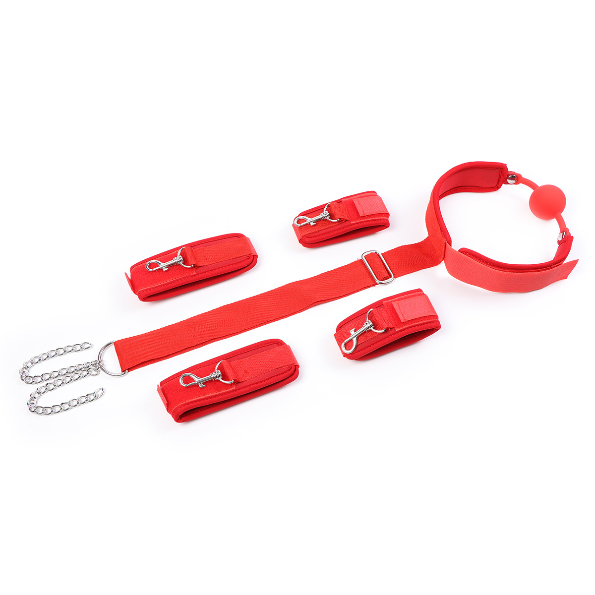 (image for) Silicone Gag Collar With Cuffs