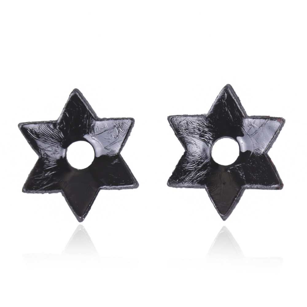 Erotic Leather Non Piercing Nipple Pasties