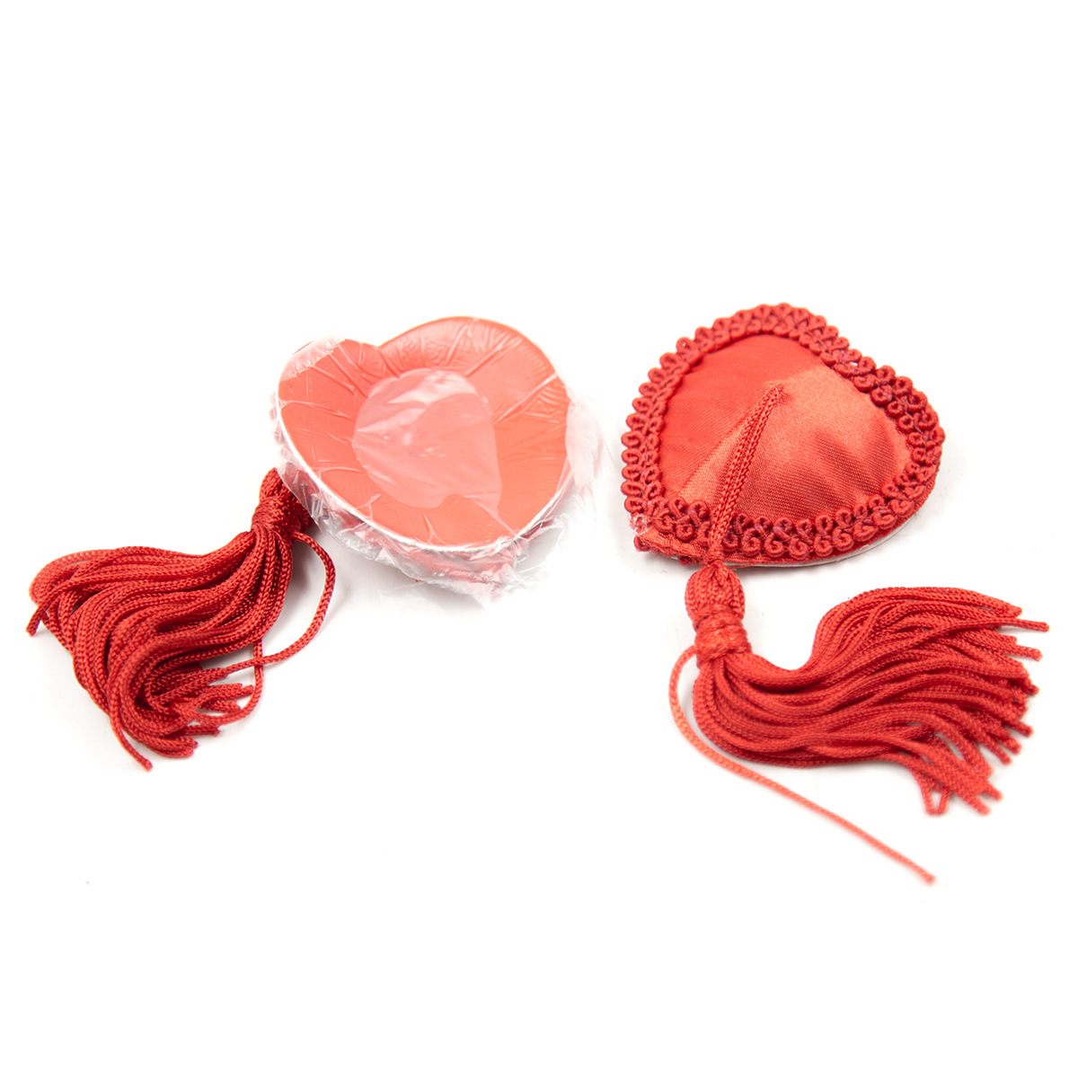 (image for) Heart Breaker Lace Nipple Pasties With Tassels