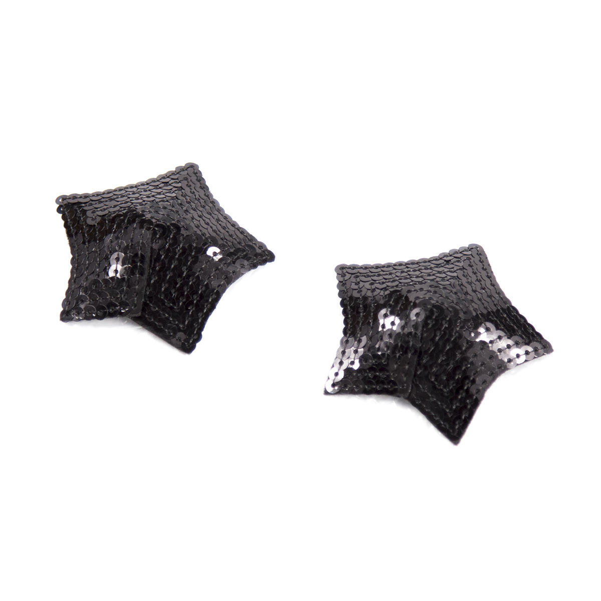(image for) Pair of Shiny Red Sequin Star Nipple Pasties Covers