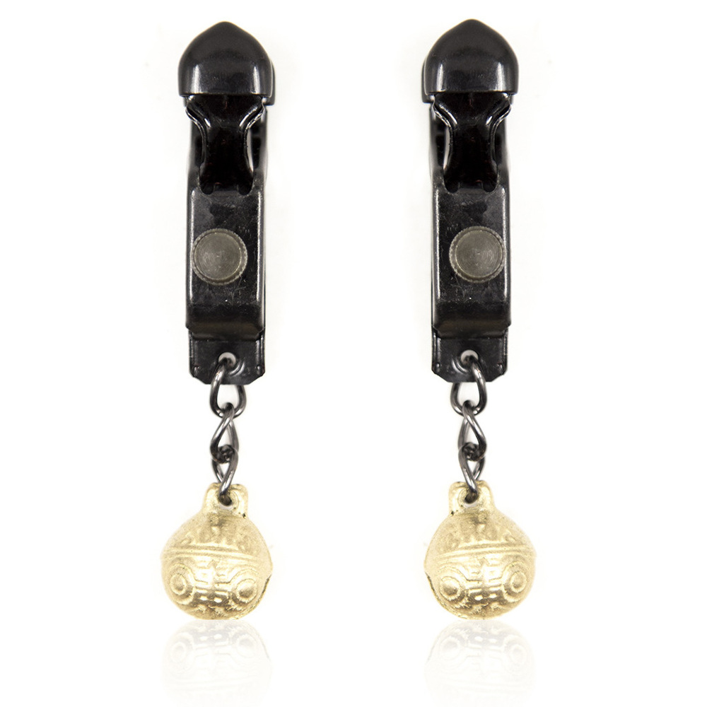 (image for) Unisex Alligator Nipple Clamps With Bell