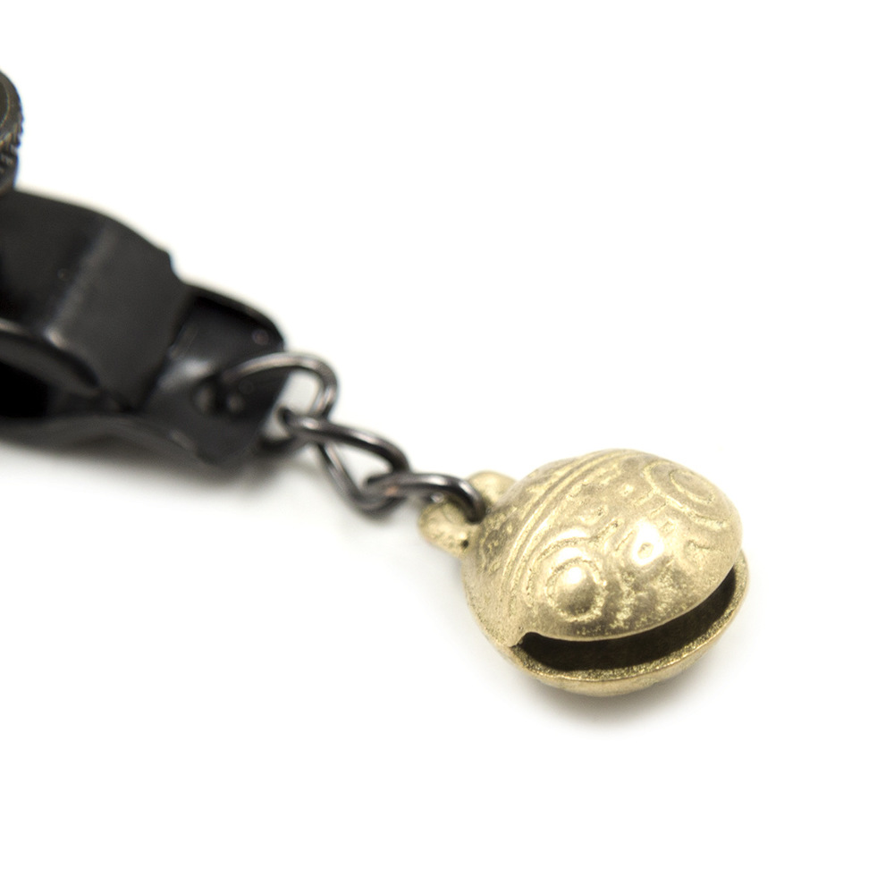 (image for) Unisex Alligator Nipple Clamps With Bell