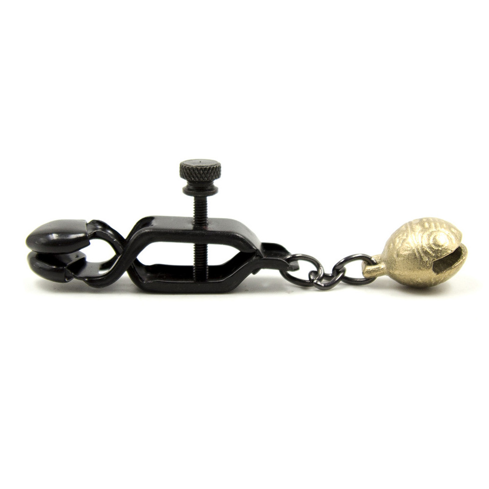 (image for) Unisex Alligator Nipple Clamps With Bell