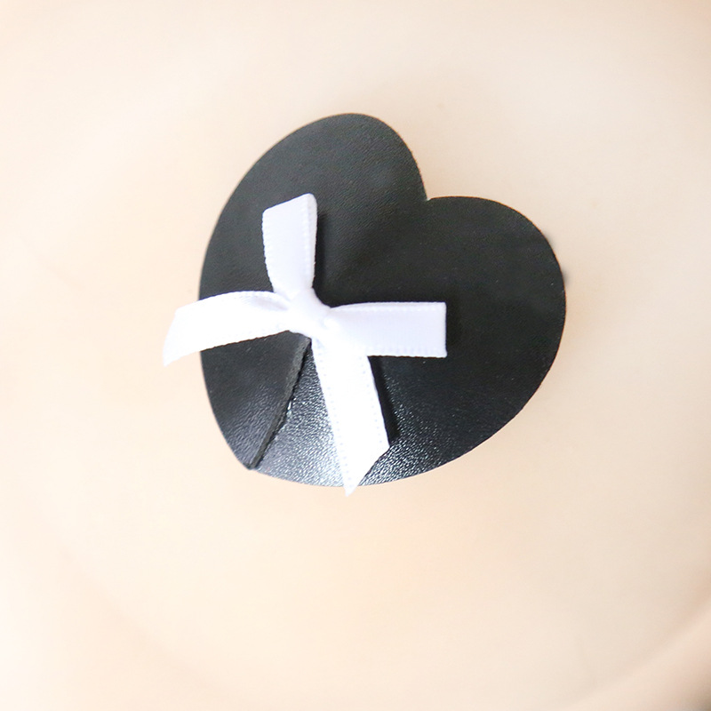 (image for) White Bows Heart Pasties