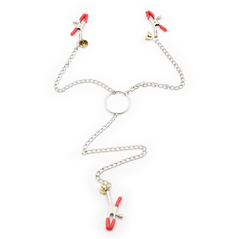 Nipple And Clit Clamp With Bell
