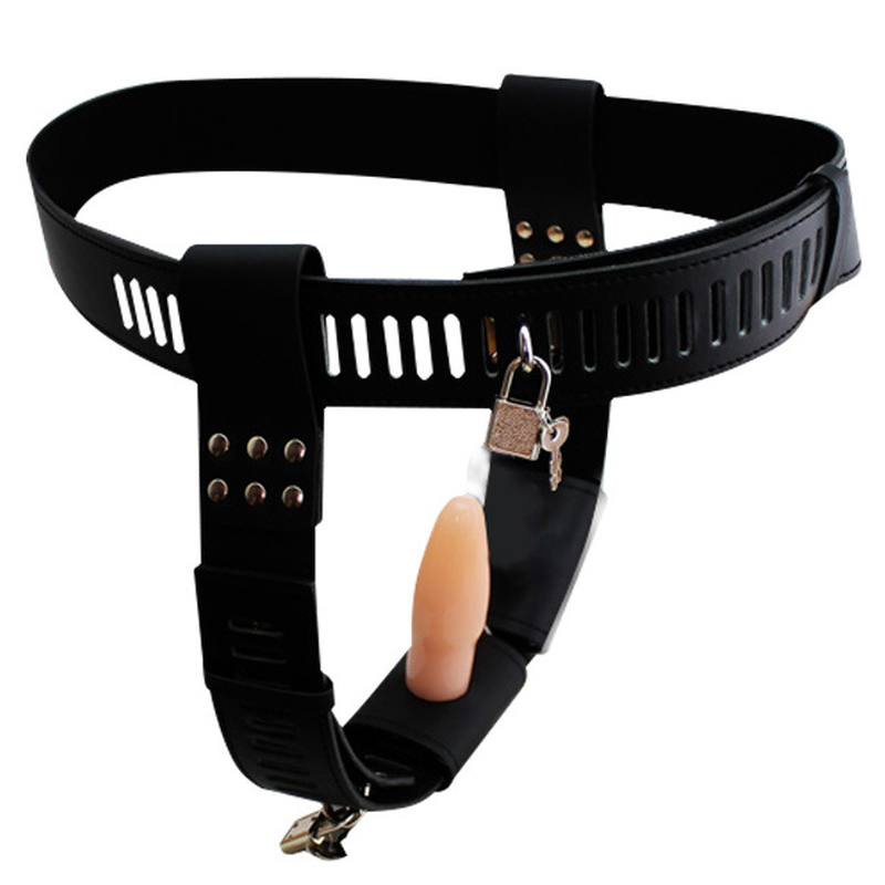 (image for) Chastity Belt With Double Anal Plug
