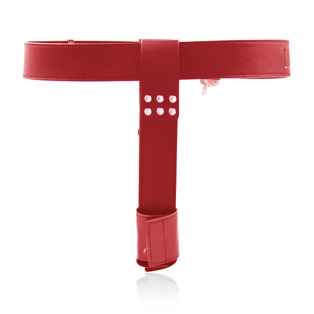 (image for) Female Chastity Belt With Double Vibration Plug