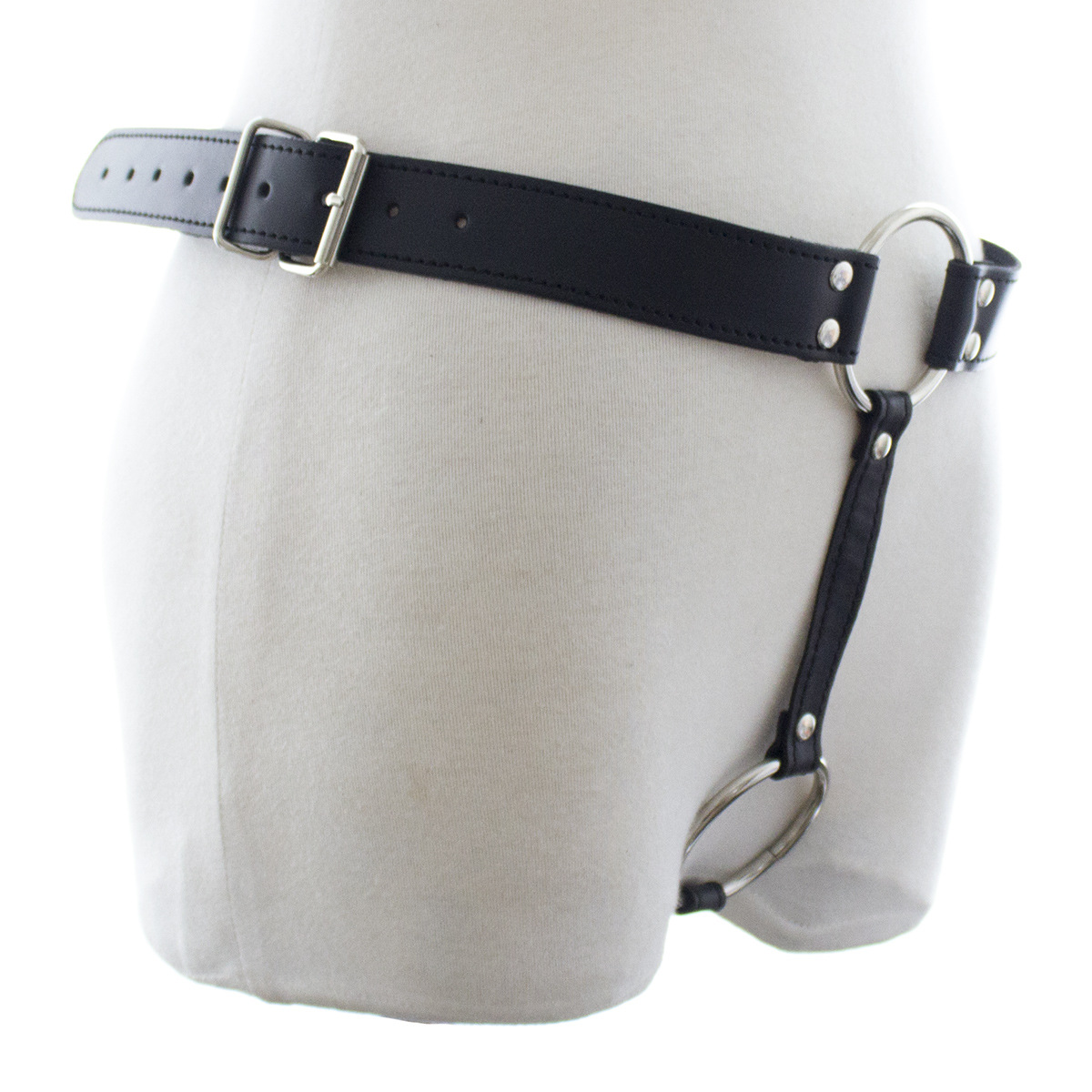(image for) Waist Harness with Cock Ring And Plug