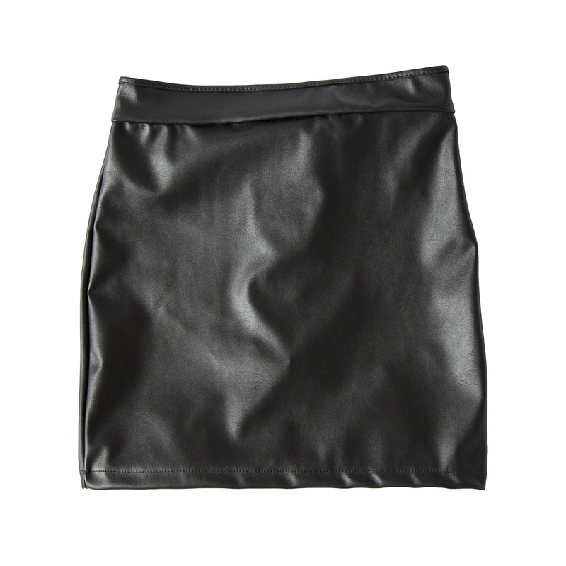 (image for) Open Back Leather Skirt