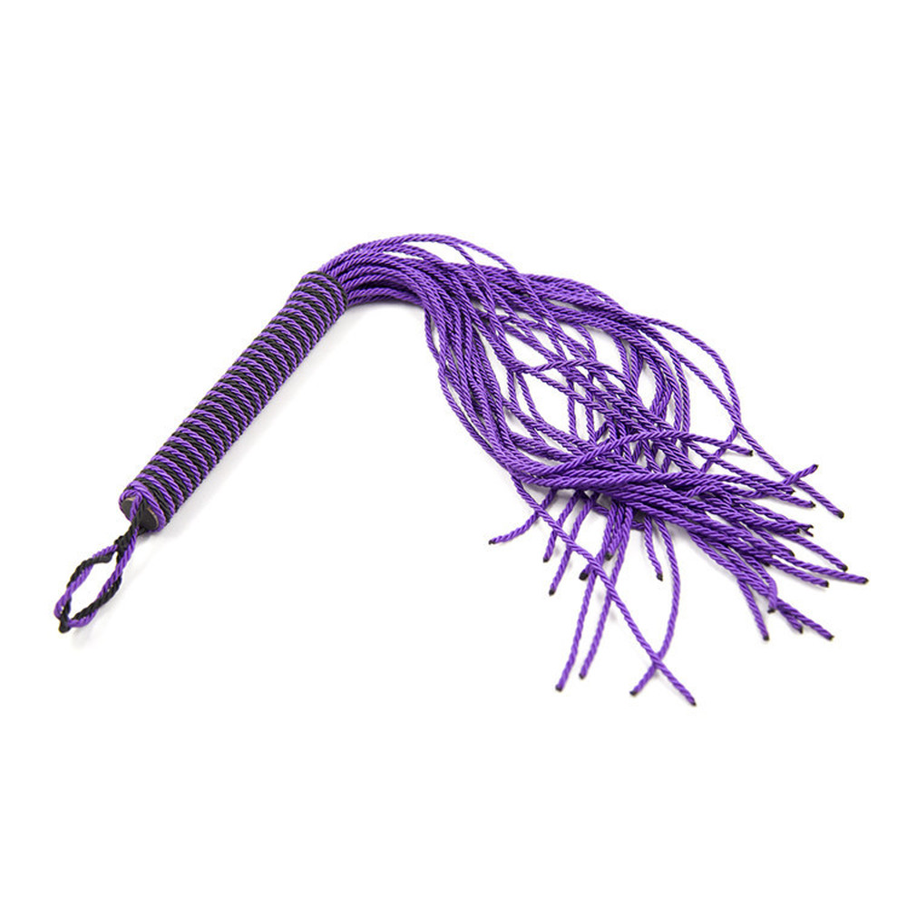 (image for) Purple Cotton Rope Whip