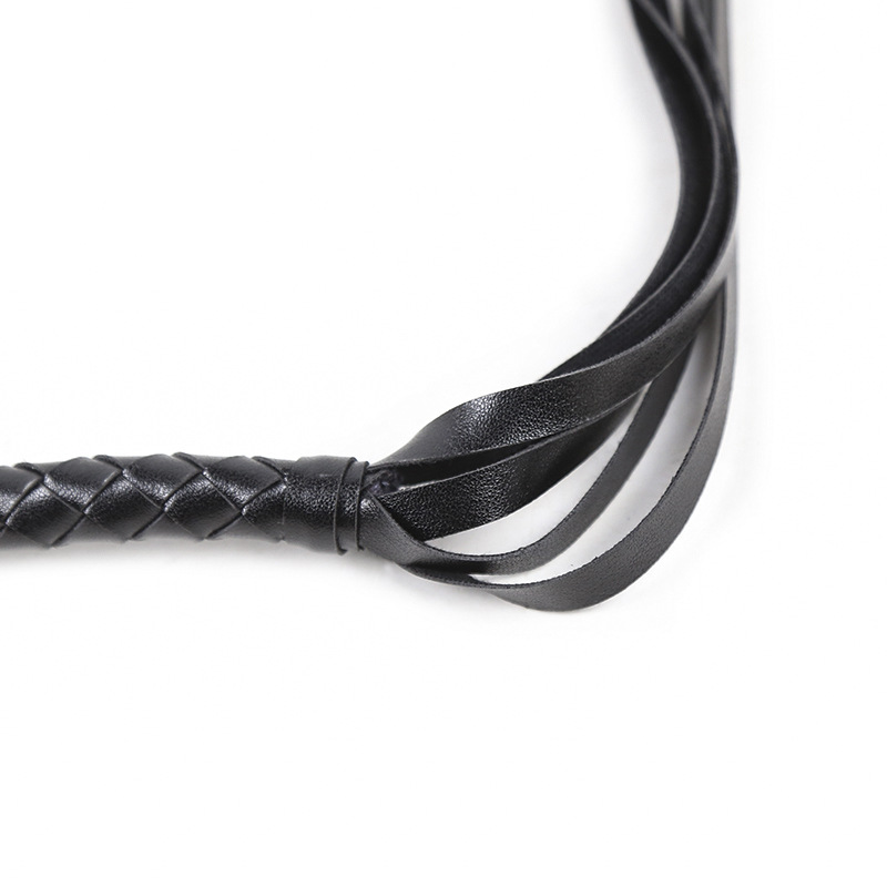 (image for) Full Black PVC Bondage Whip