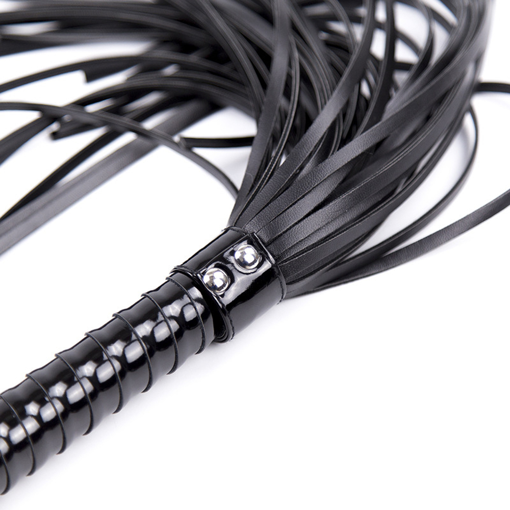 (image for) Glossy Leather Bondage Whip