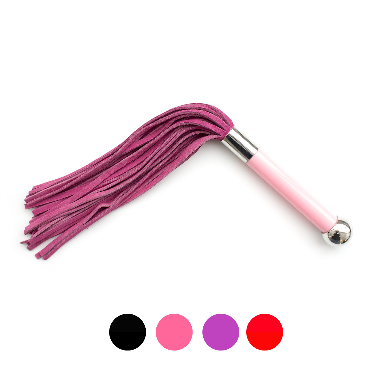 Metal Handle With Faux Leather Whip
