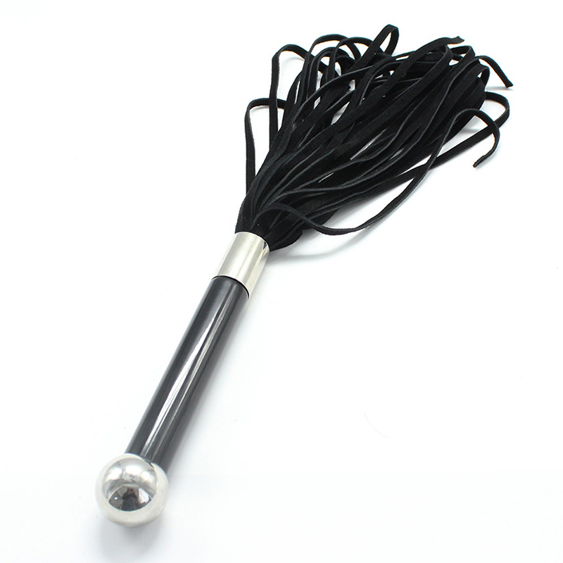 (image for) Metal Handle With Faux Leather Whip