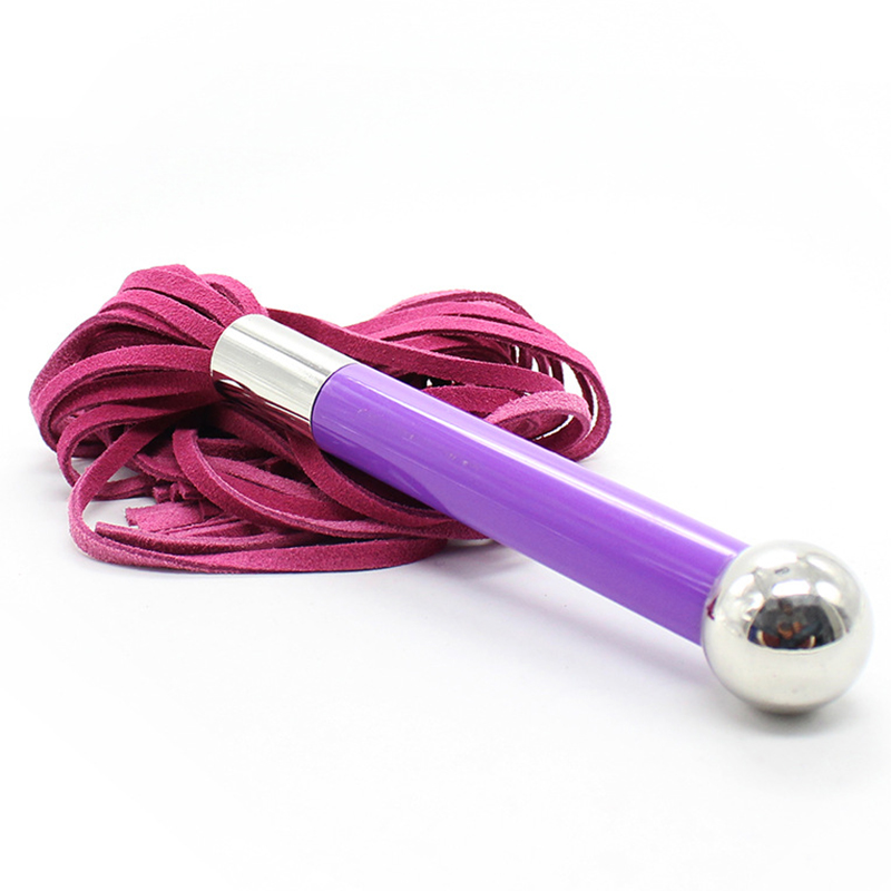 (image for) Metal Handle With Faux Leather Whip