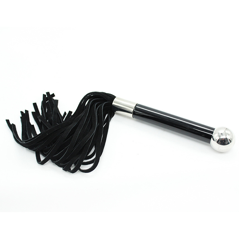 (image for) Metal Handle With Faux Leather Whip