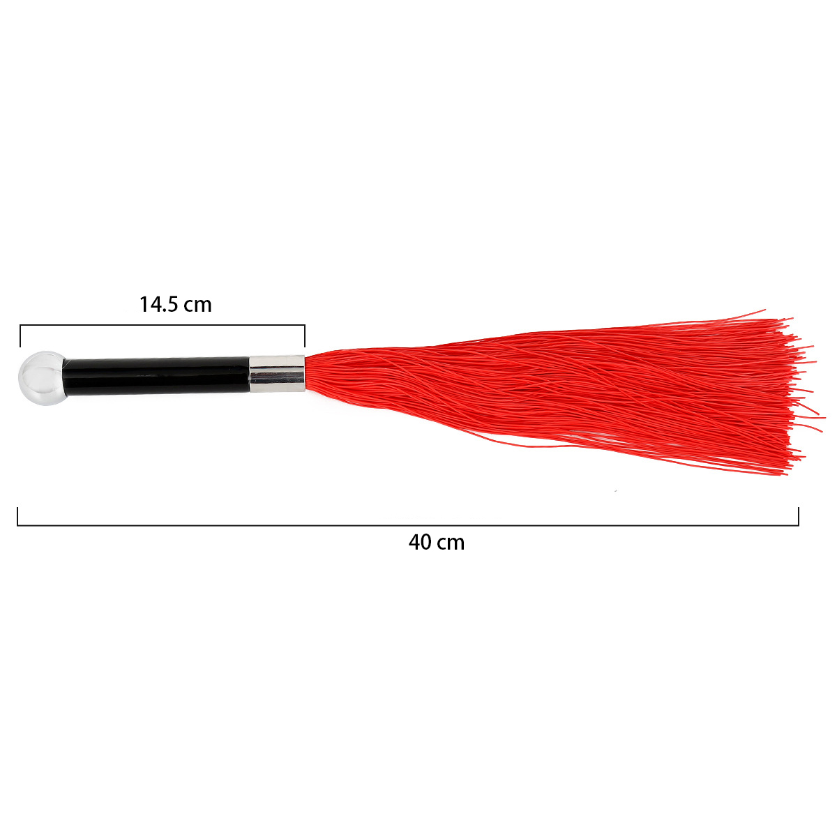 (image for) Metal Handle With Silicone Tassel Whip