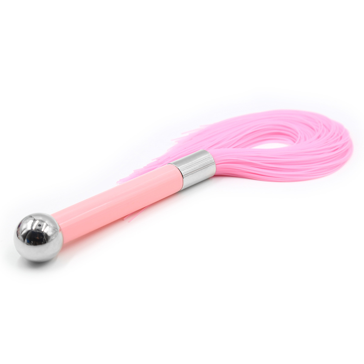 (image for) Metal Handle With Silicone Tassel Whip