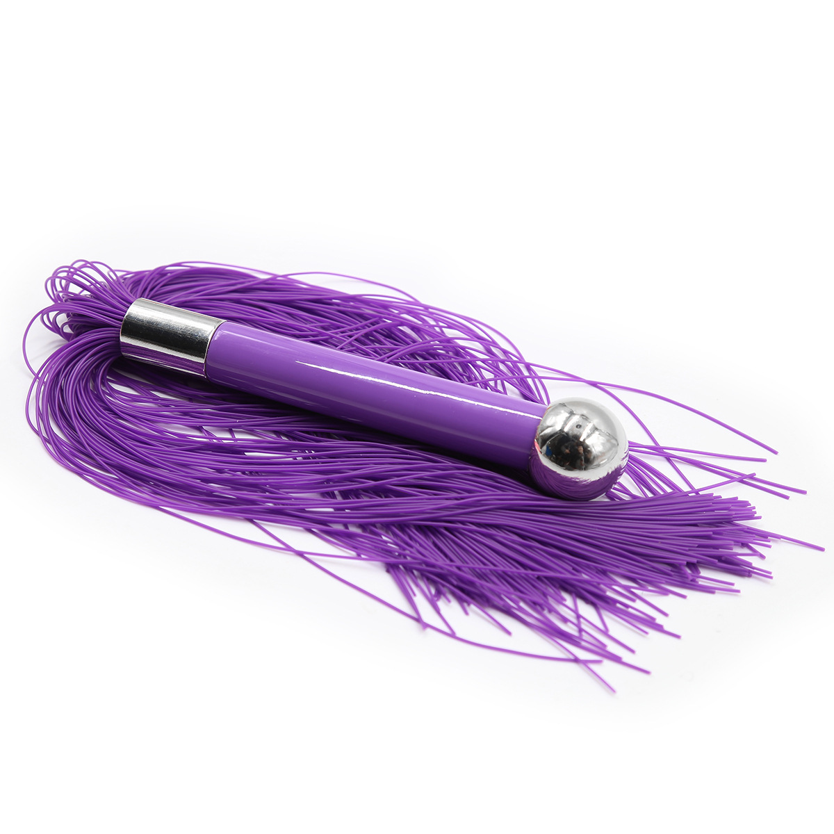 (image for) Metal Handle With Silicone Tassel Whip