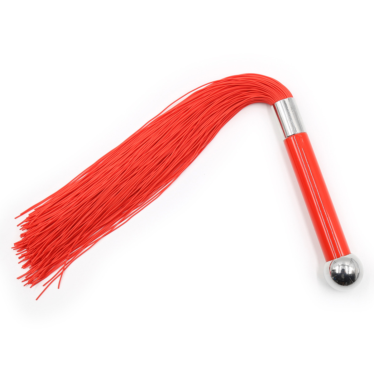 (image for) Metal Handle With Silicone Tassel Whip