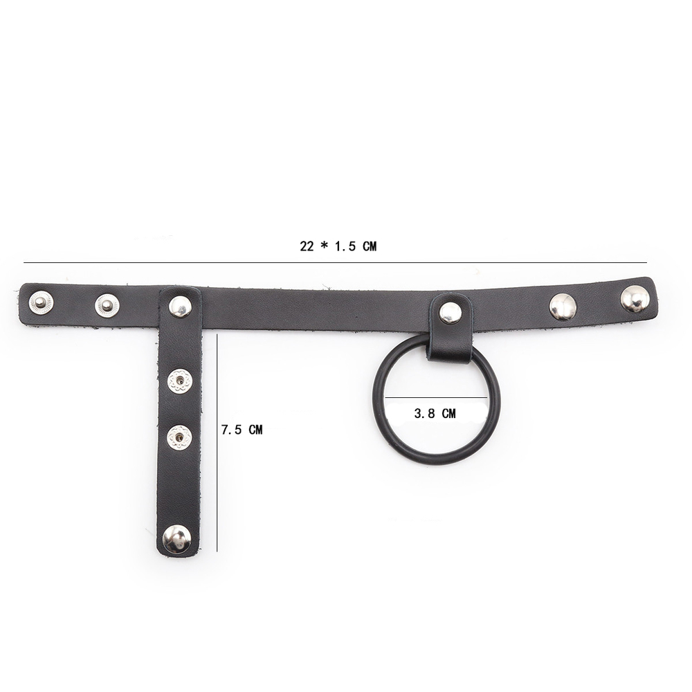 (image for) Cock Ring Harness With Ball Divider - Single Layer