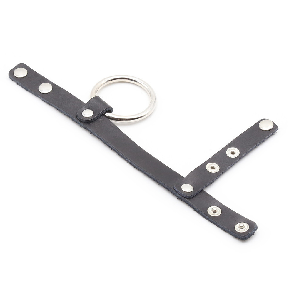 (image for) Cock Ring Harness With Ball Divider - Single Layer