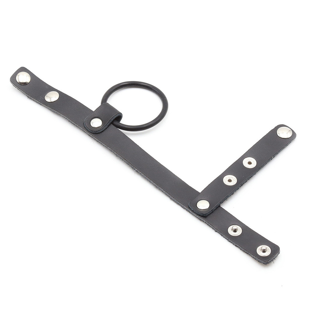 (image for) Cock Ring Harness With Ball Divider - Single Layer