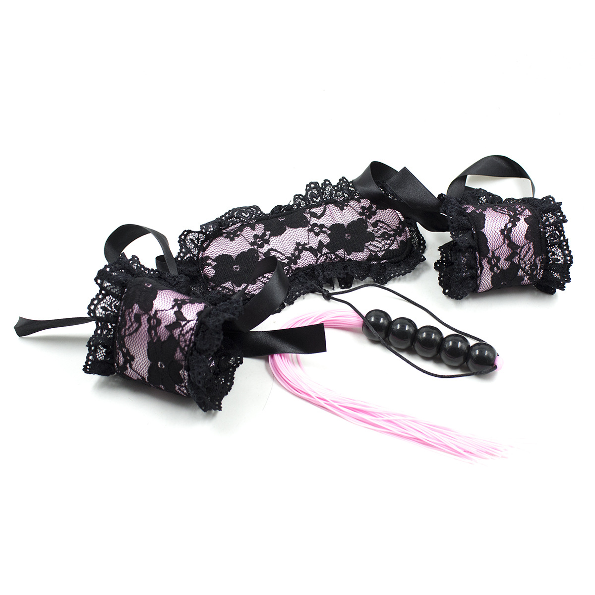 (image for) Lace Blindfold & Cuffs Bondage Kit