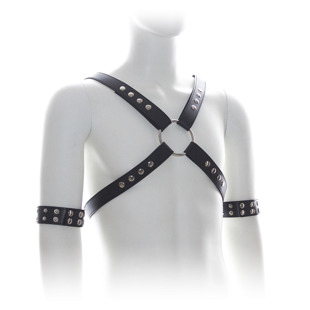 (image for) Male Chest Harness With Arm Cuffs