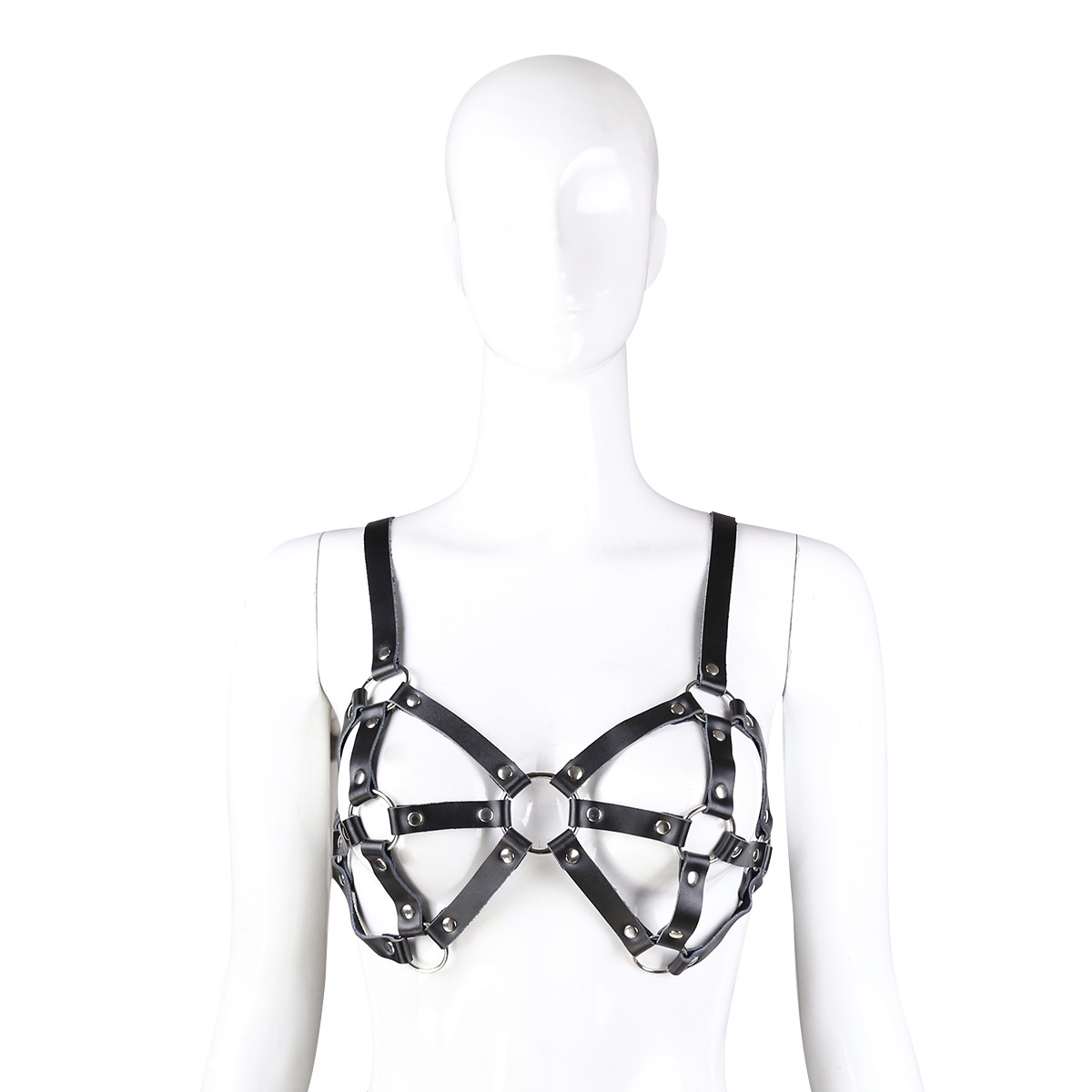 (image for) Female Leather Bondage Bra