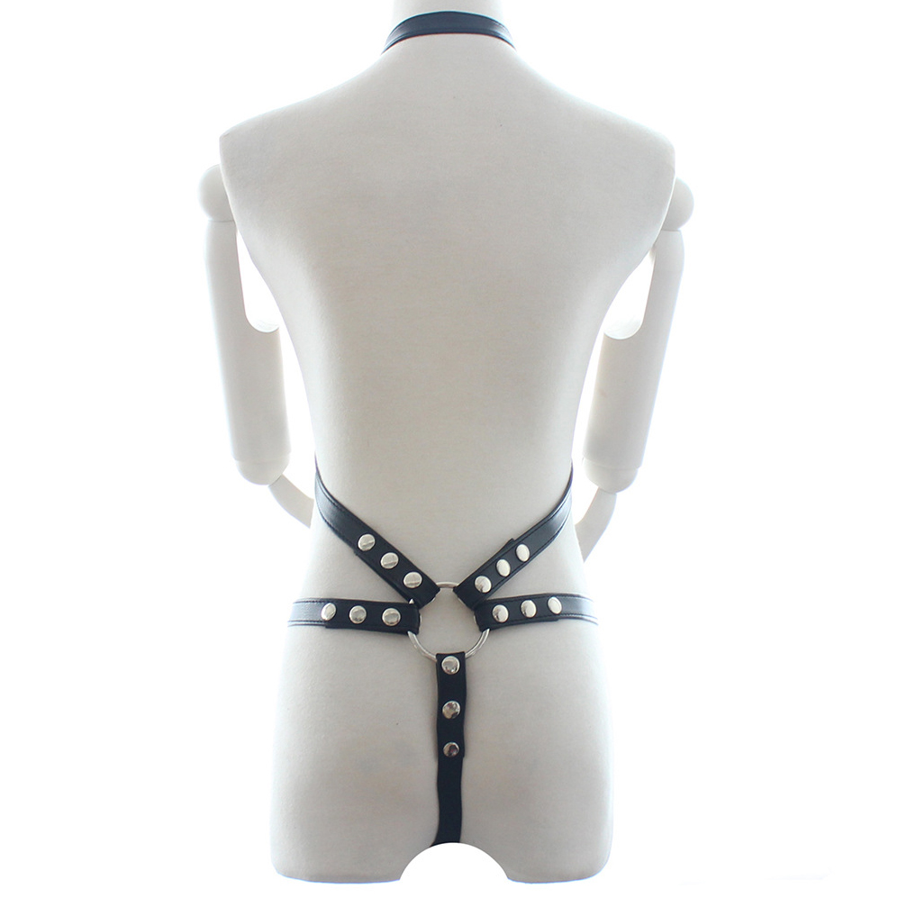 Power Body Harness With Chastity Belt