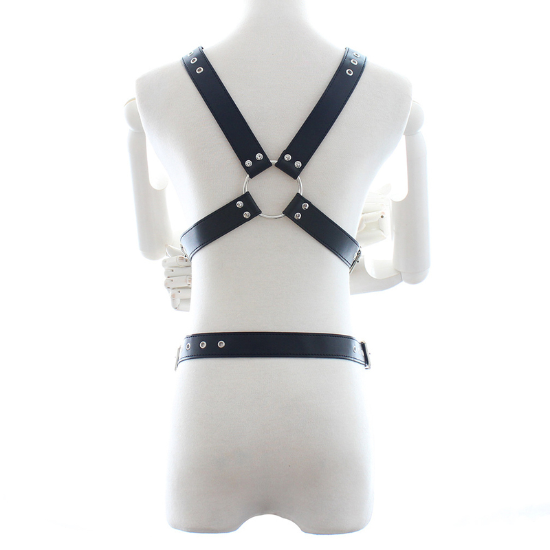 (image for) Leather Full Body Harness with Cock Ring
