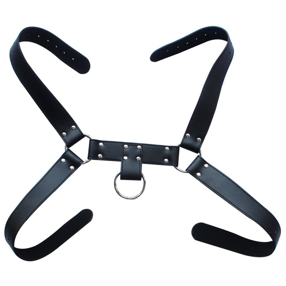 (image for) Leather Upper Body Male Harness