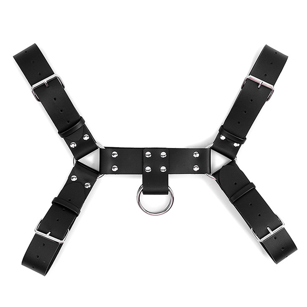 (image for) Leather Upper Body Male Harness